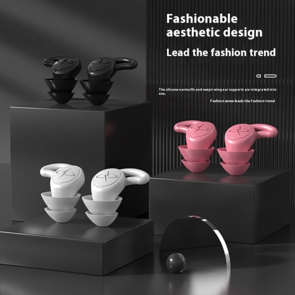 Noise Reduction Silicone Sleep Noise Protection Earplugs