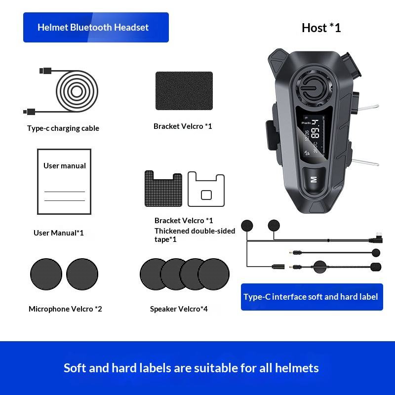 Motorcycle Helmet With Bluetooth Earphones And Water Resistance - Image 3