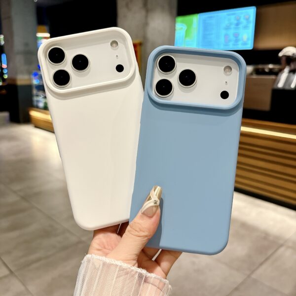 Liquid Silicone Phone Case In Solid Color Full-body Drop-proof Cover