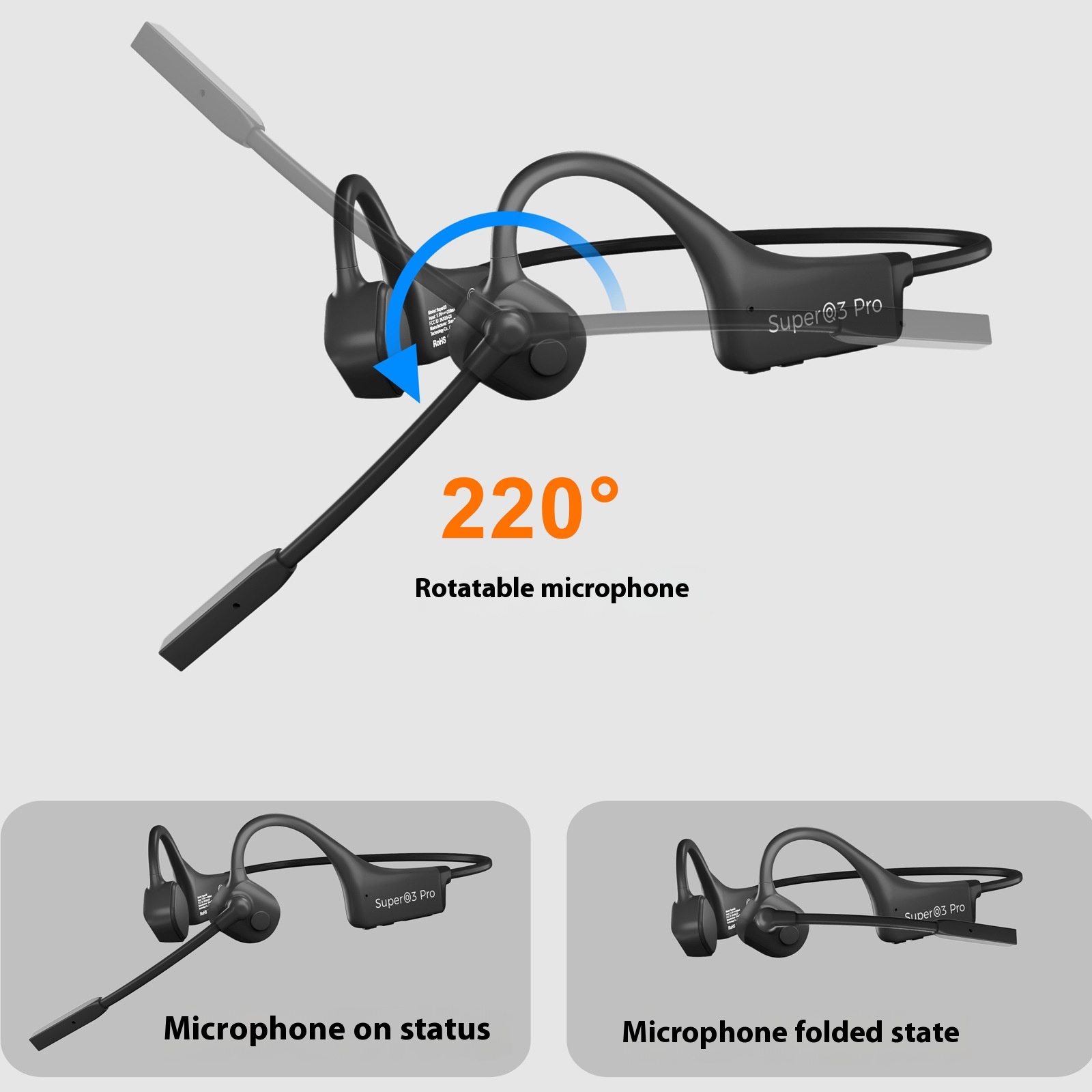 Bone Conduction Bluetooth Headset With CVC Dual Noise Reduction Microphone - Image 3