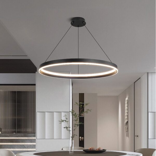 Annular Led Dining Room Lamp Is Light And Luxurious