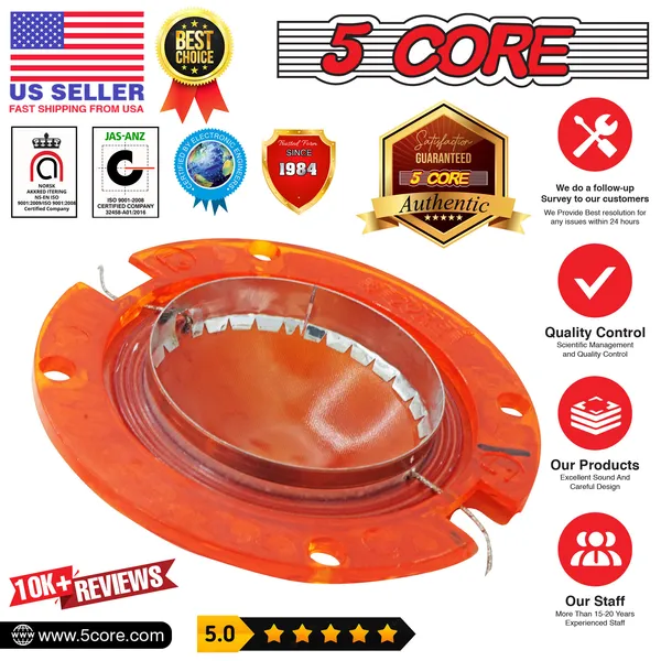 5 Core Voice Coil Diaphragm ? Phenolic 2" Voice Coils ? For Compression Horn Driver - DP 200 20PCS - Image 3