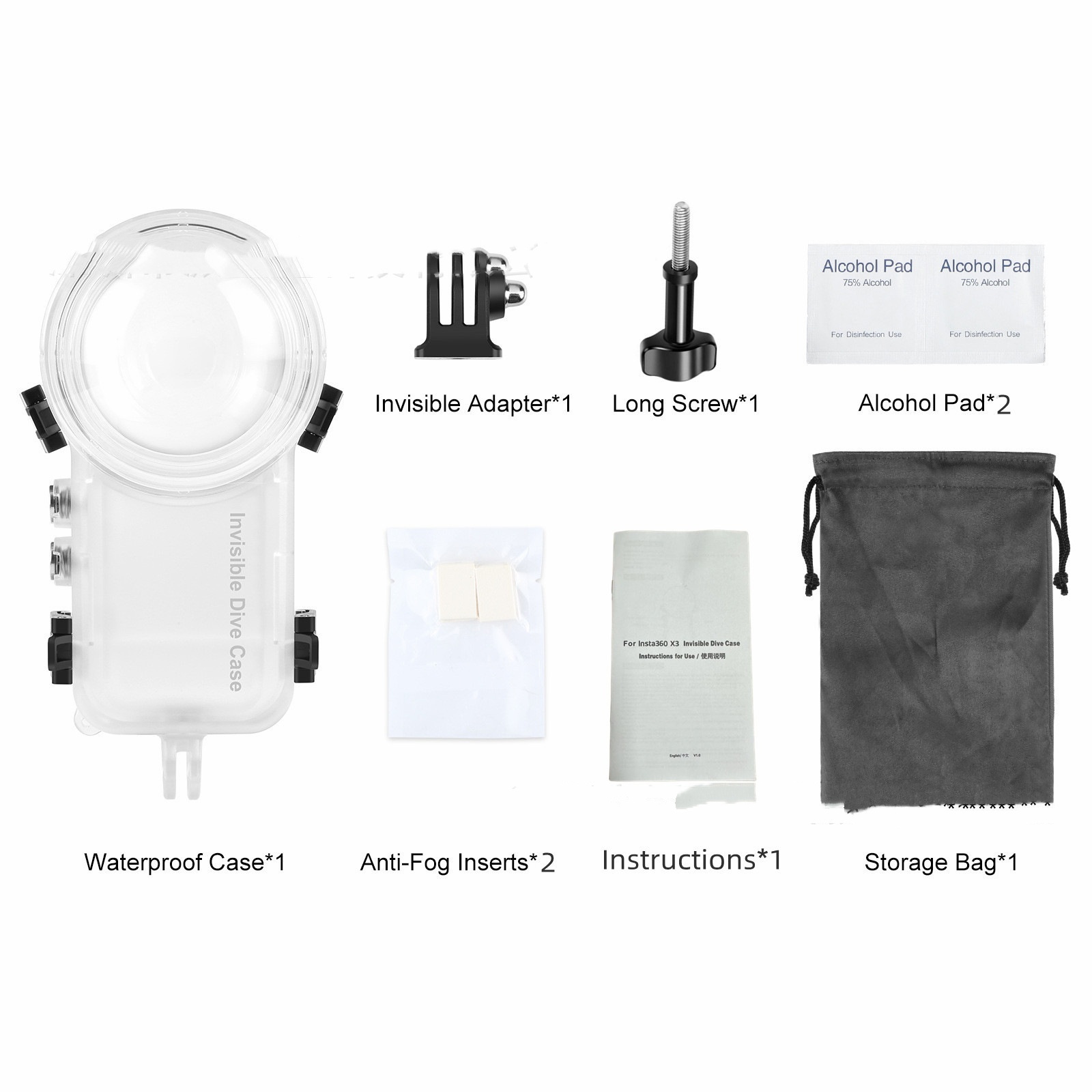 Applicable To X3 Fully Invisible Dive Case Waterproof And Sealed Invisible - Image 3
