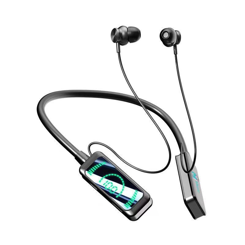 Neck-mounted Wireless Noise Reduction Digital Display Ultra Bluetooth Headset - Image 4
