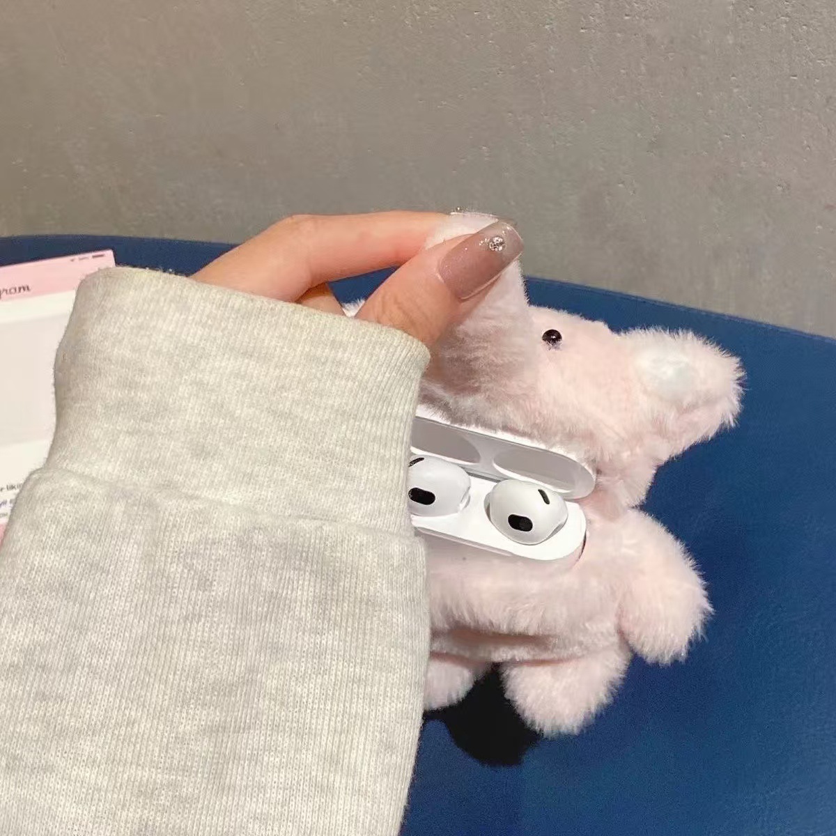 Plush Baby Elephant Wireless Bluetooth Earbuds Case - Image 3