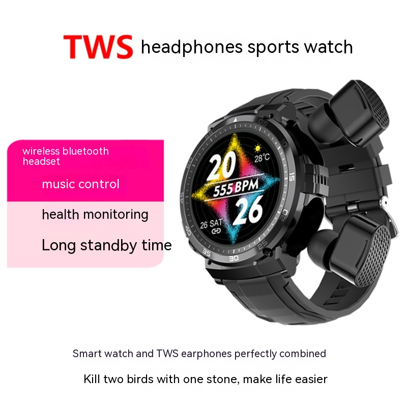 M68puls Smart Watch TWS Bluetooth Headset 2-in-1 - Image 3