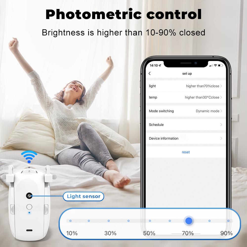 Smart Curtain Motor With Light And Temperature Sensing - Image 3
