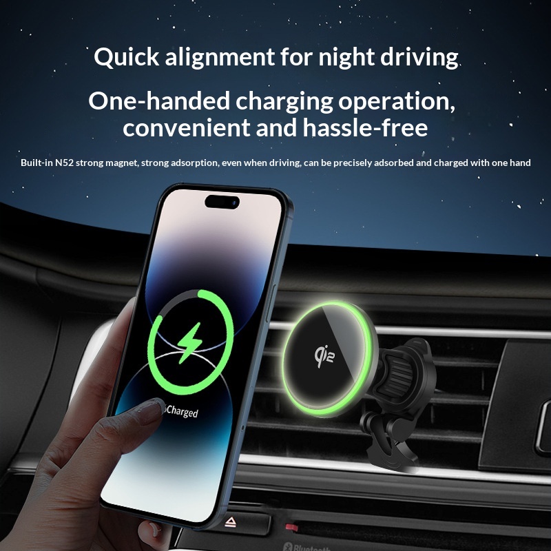 QI2.0 Car Magnetic Wireless Charger - Image 2