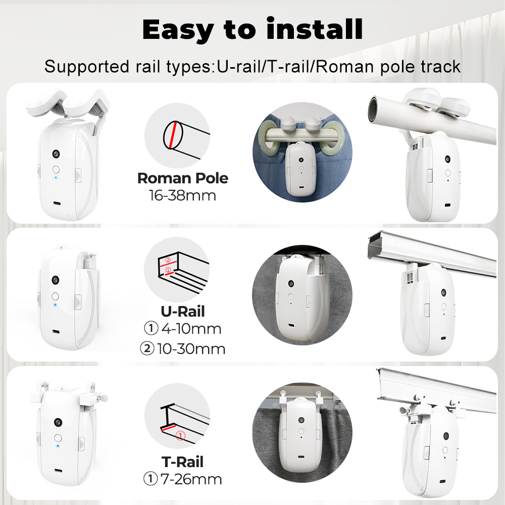 Smart Curtain Motor With Light And Temperature Sensing - Image 2