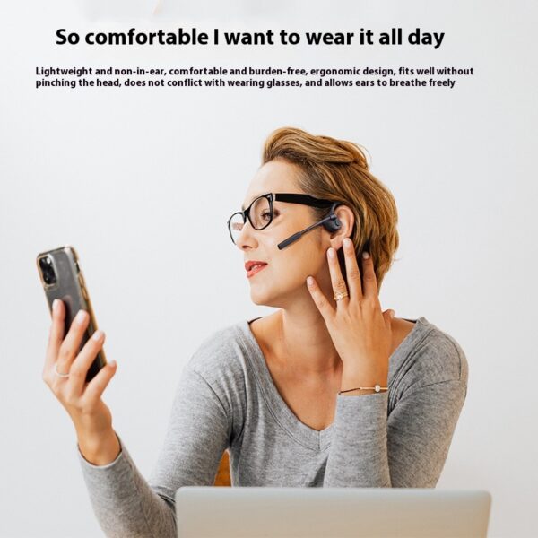 Bone Conduction Bluetooth Headset With CVC Dual Noise Reduction Microphone