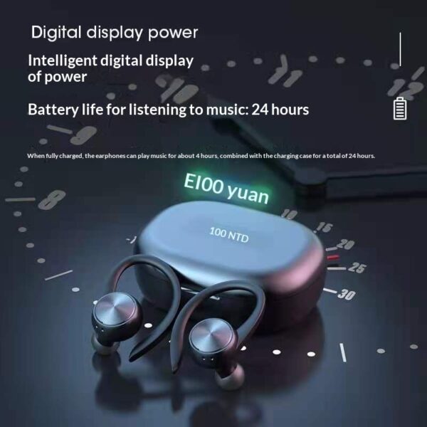 R200 TWS Wireless Sports Bluetooth Earbuds With Digital Display
