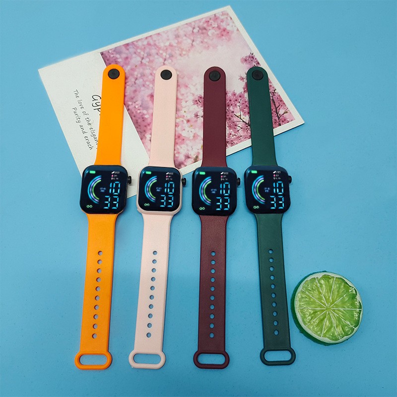 Square Large Screen Student Couple Sports Led Watch - Image 3