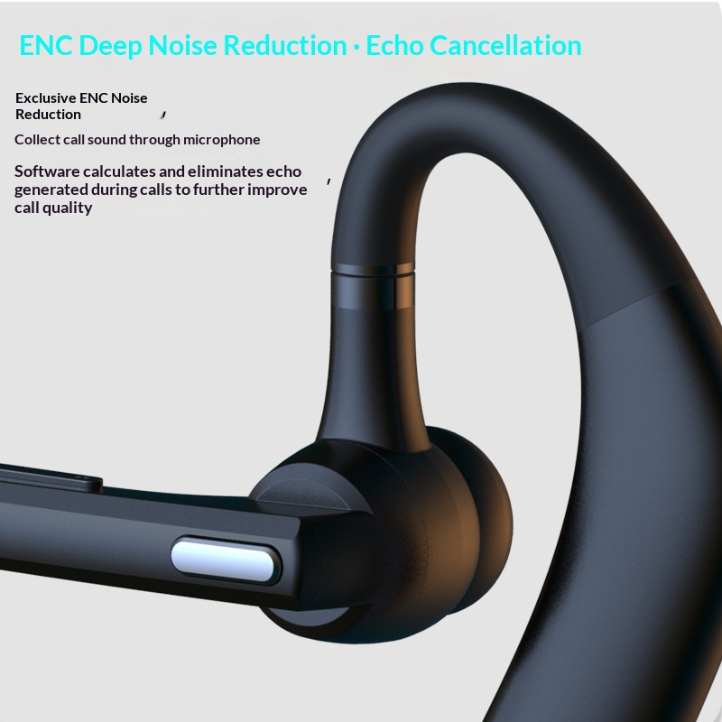 Single-ear Wireless Bluetooth Earhook Noise-canceling Headphones - Image 3