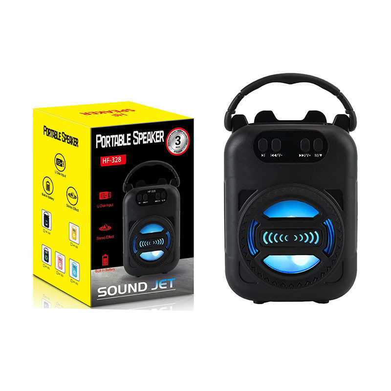 Outdoor Desktop Universal Bluetooth Card-reader USB Drive Radio Microphone Singing Wireless Speaker - Image 3