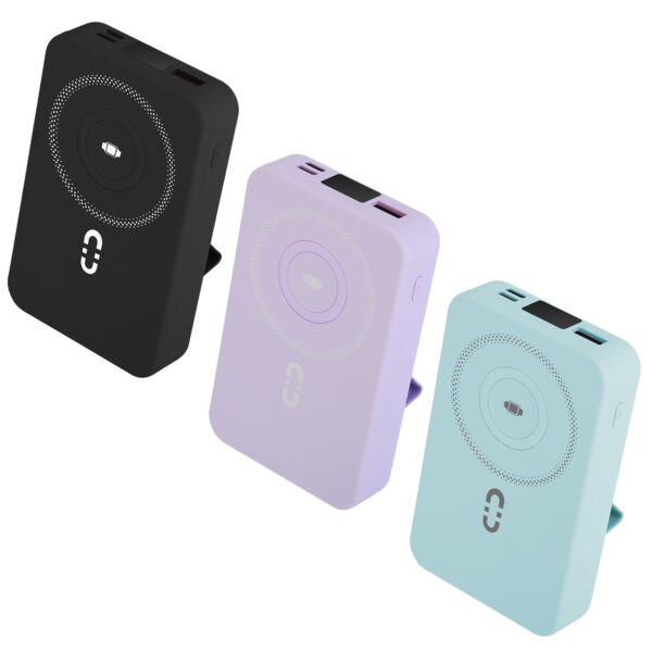 1Pc 3 In 1 10000mAh MagSafe Fast Charging Power Bank PD20W Portable Charger With