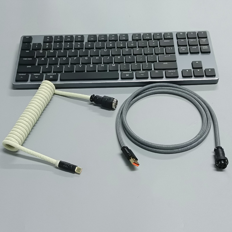 8K Magnetic Shaft Machinery Keyboard Cable Keyboard Cable Aviation Incense Inserted Spring Wire - Image 2