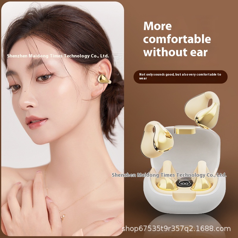 Digital Display Sports Non In-ear OWS Clip-on Bluetooth Headset - Image 3
