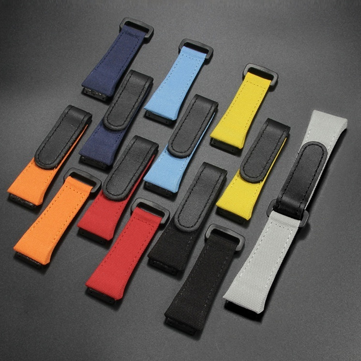 Mini Matt Dragon Canvas Waterproof Men's Strap 25mm With Screws