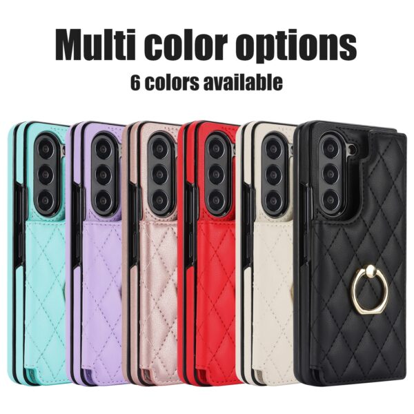 Applicable To ZFOLD56 Classic Style Ring Double Buckle ZFOLD34 Leather Case Folding Shell