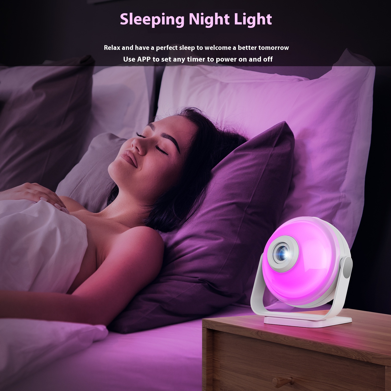Galaxy Starry Sky Projection Lamp Small Night Lamp Star Light Ambience Light - Image 3