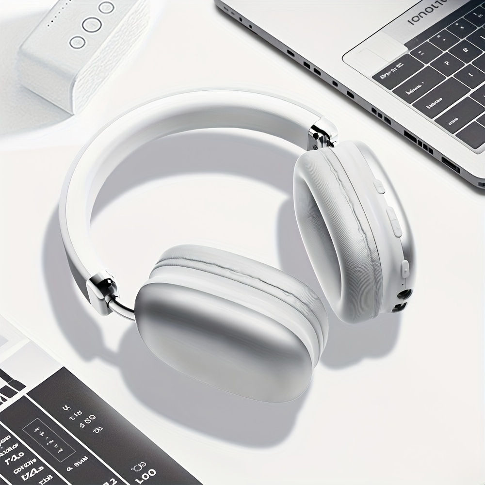 This Bluetooth Headset With A Microphone Offers A 40-hour Playback Time. It Is Retractable, Has High-quality Sound, And Features Soft Memory Ear Cups With Button Control. It Is Suitable For Music - Image 3
