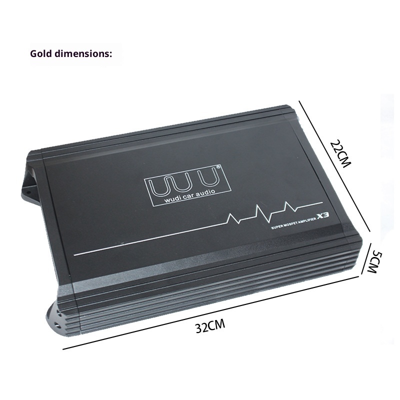 Car Audio Four-way Aluminum Alloy Amplifier - Image 4