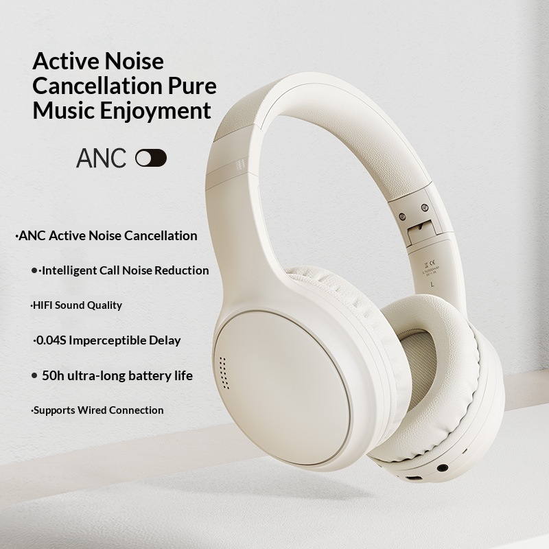 Noise-canceling Bluetooth Over-ear Headphones - Image 3