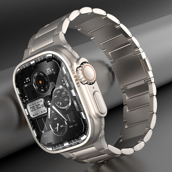 Women's Electronic Magnetic Snap Titanium Alloy Watch Strap
