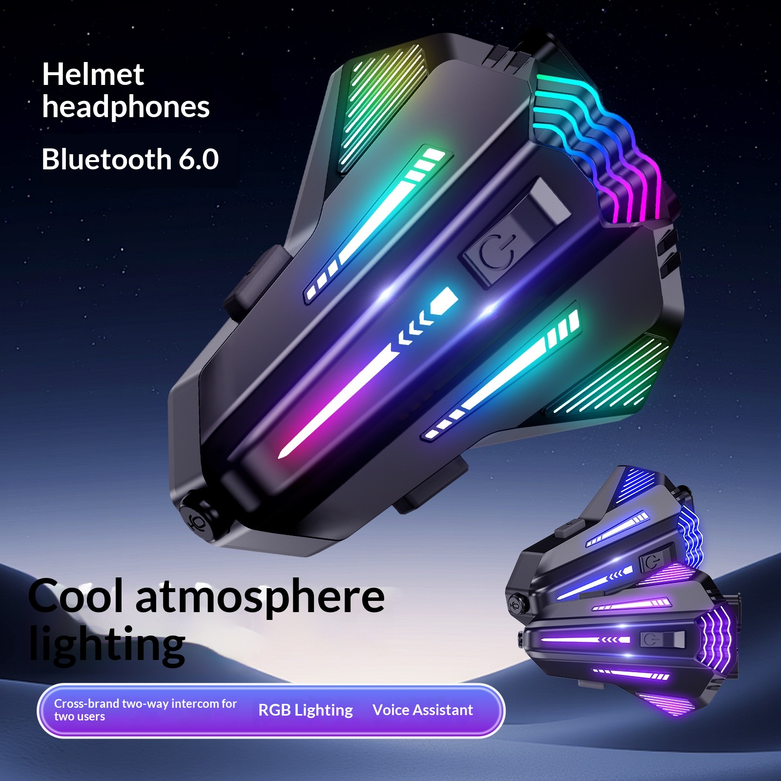 Motorcycle Helmet With Bluetooth Earphones And Water Resistance - Image 2