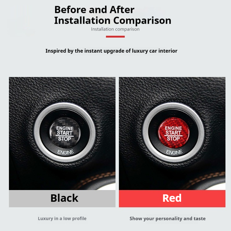 For Dodge Challenger Car Carbon Fiber Ignition Decorative Stickers - Image 3