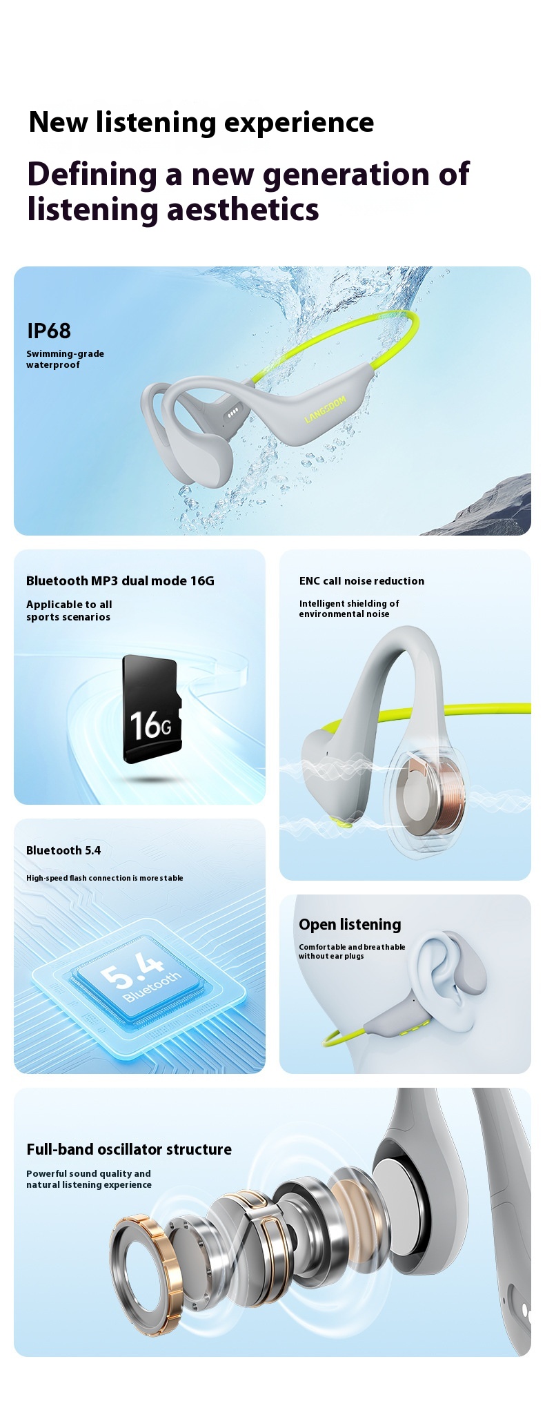 Stylish And Lightweight Open Sports Bluetooth Headset - Image 3