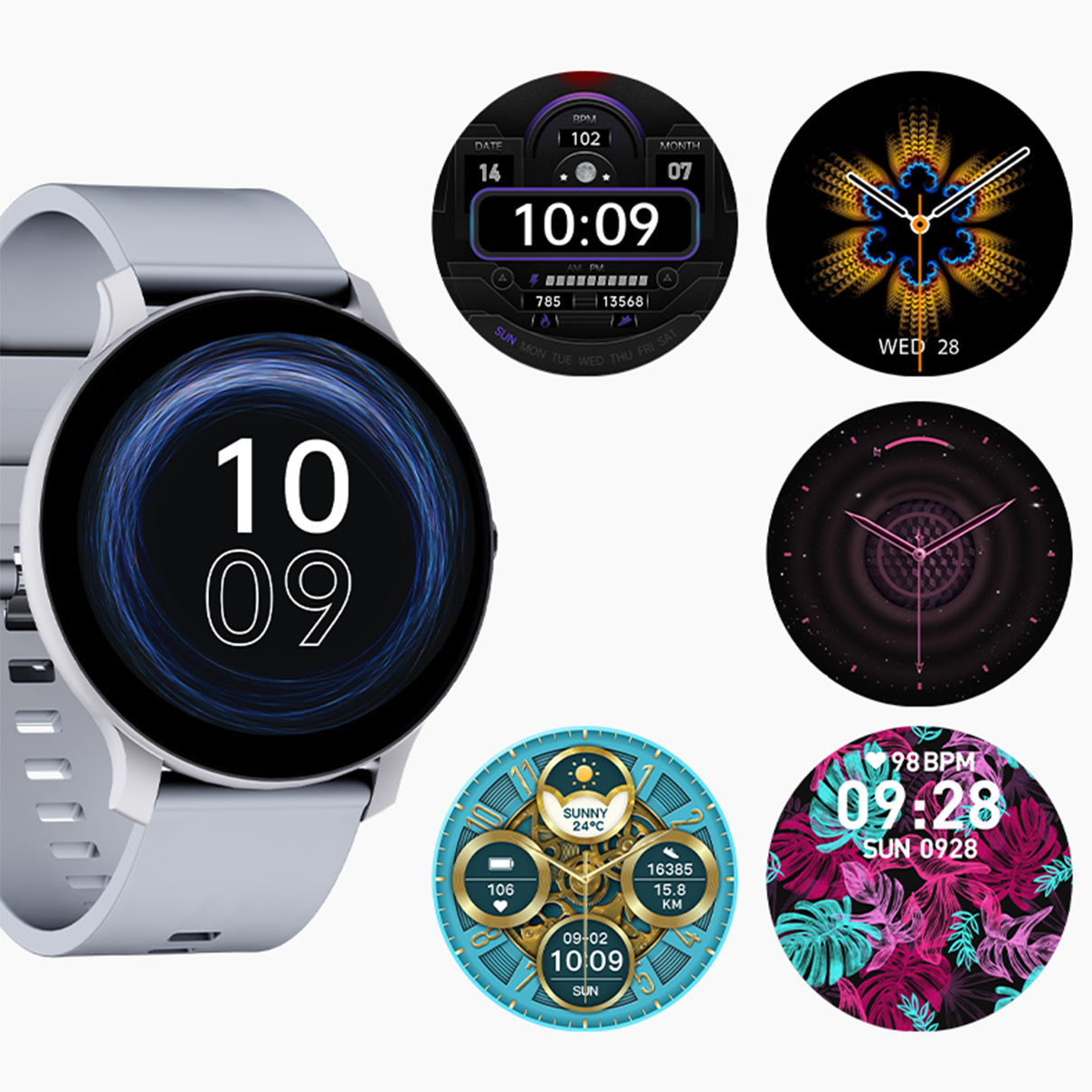 Blood Pressure Blood Oxygen Health Detection Bluetooth Calling Game Music Sport Step Counting Smart Watch - Image 4