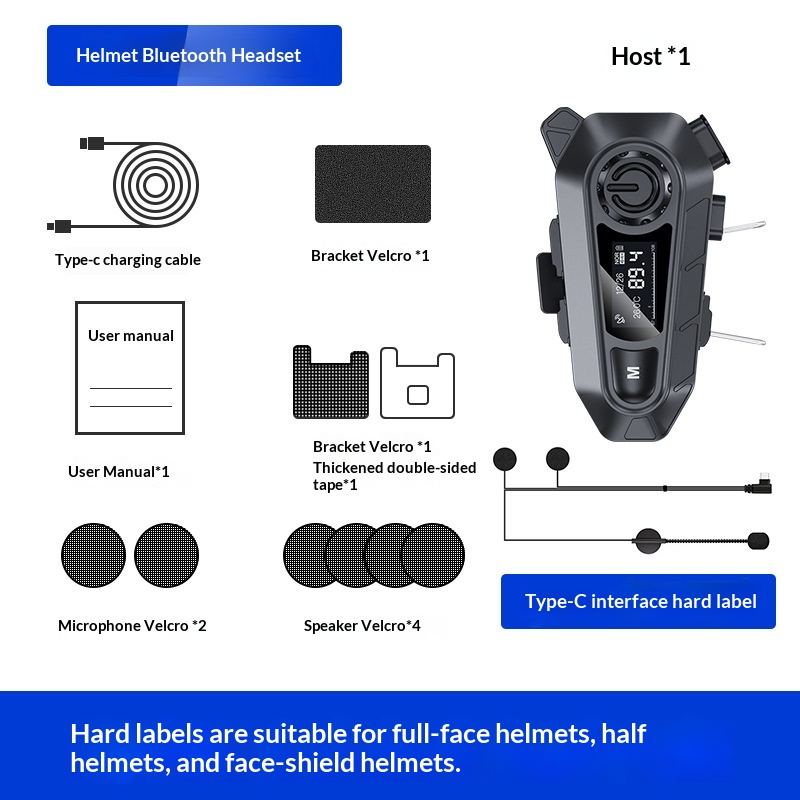 Motorcycle Helmet With Bluetooth Earphones And Water Resistance - Image 4