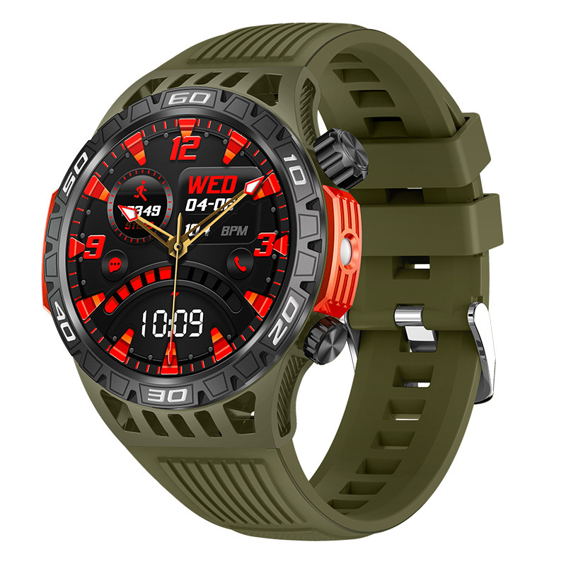 Outdoor Bluetooth Calling HT22 Compass Flashlight Heart Rate Blood Pressure More Than Sport Smart Watch - Image 4