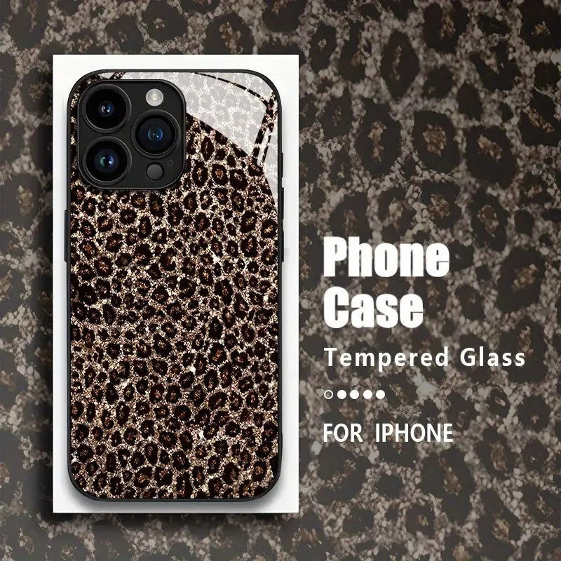 Personalized Black Leopard-print Phone Case For IPhones - Image 2