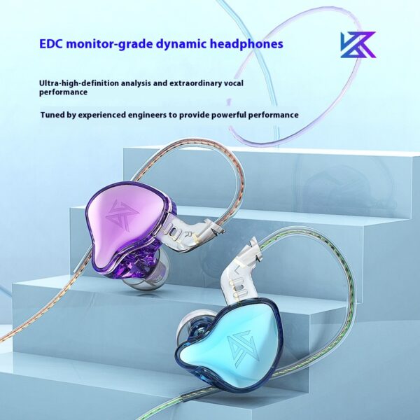 KZ-EDC In-ear Wired HIFI Monitoring Earphone Good-looking Bass Game Eating Chicken
