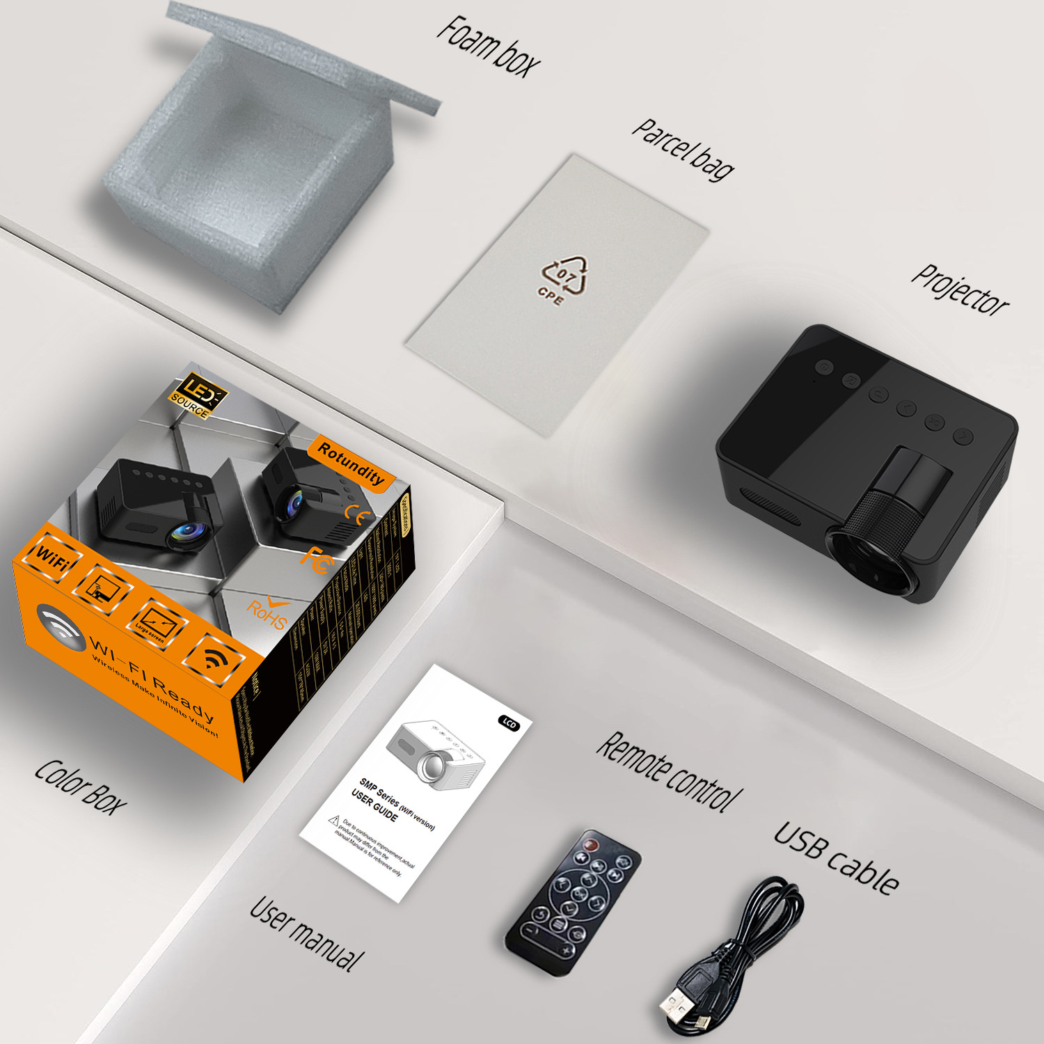 New YT100 Portable Mini Home Projector - Image 3