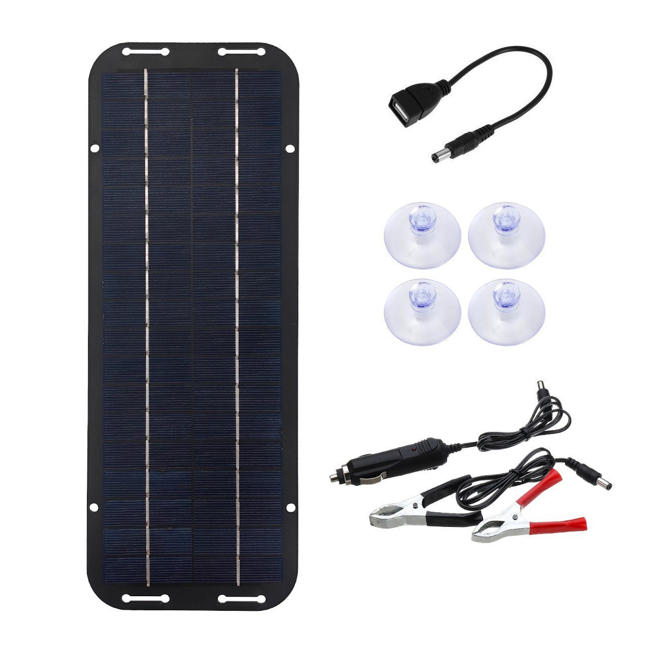 Solar Photovoltaic Panel 6W Charger Outdoor Portable Car Mobile Phone Charging Panel - Image 3