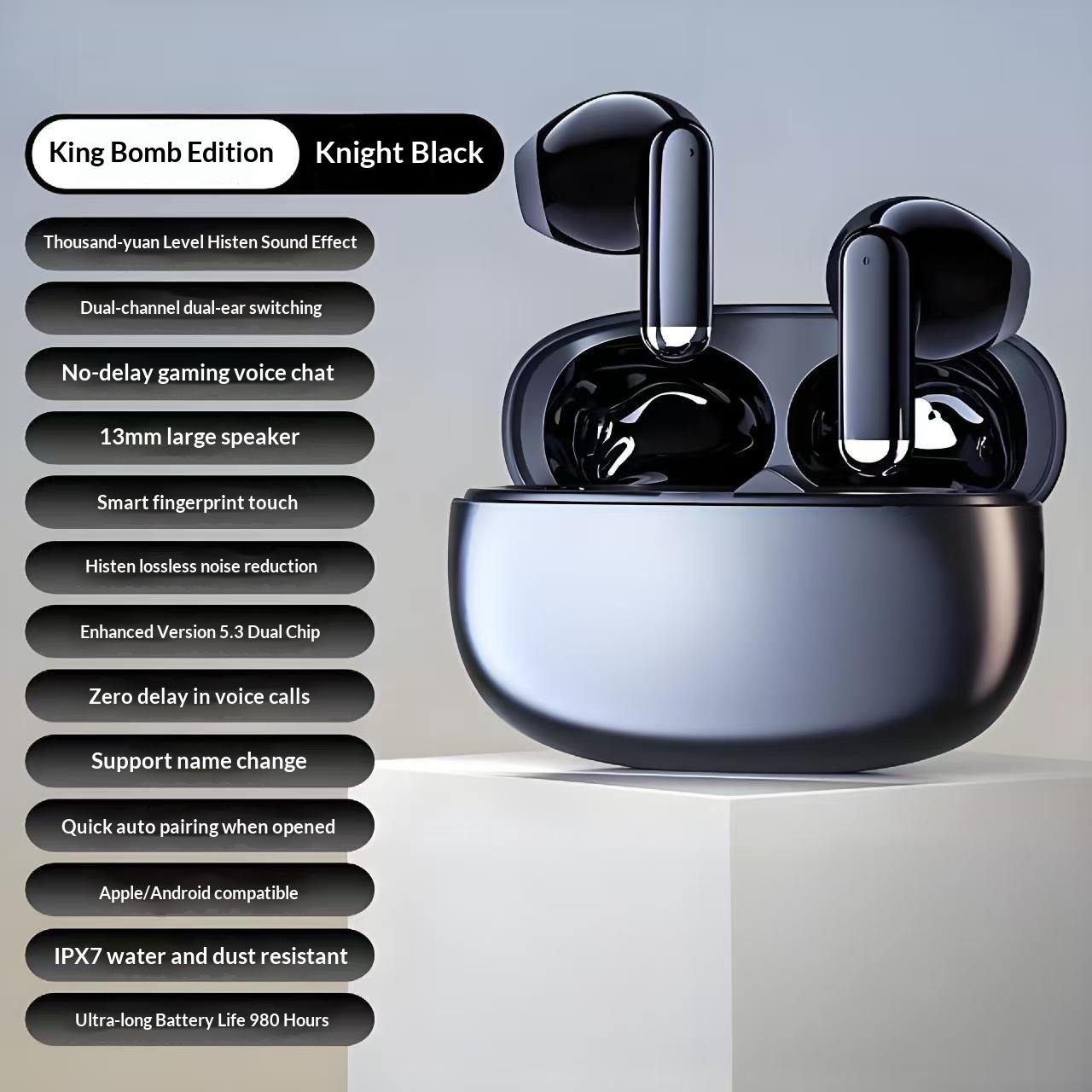 True Wireless Noise-canceling Bluetooth Earbuds With High Sound Quality And Ultra-long Battery Life - Image 4