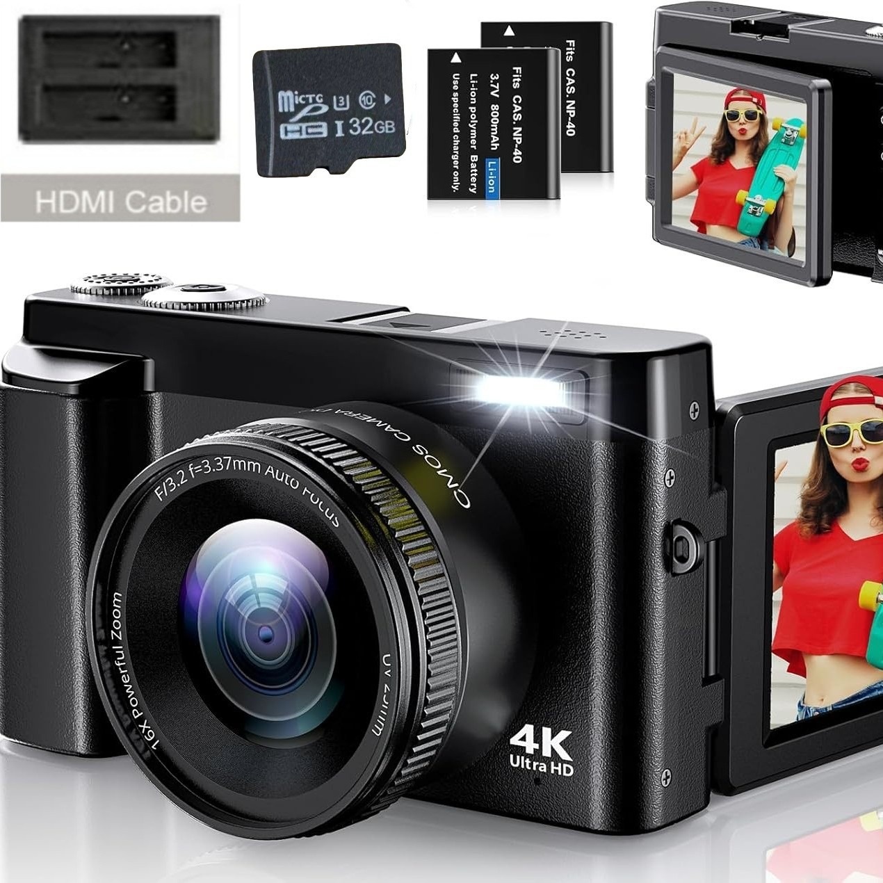 HD Digital Camcorder With Flip Screen And High-definition Recording - Image 2