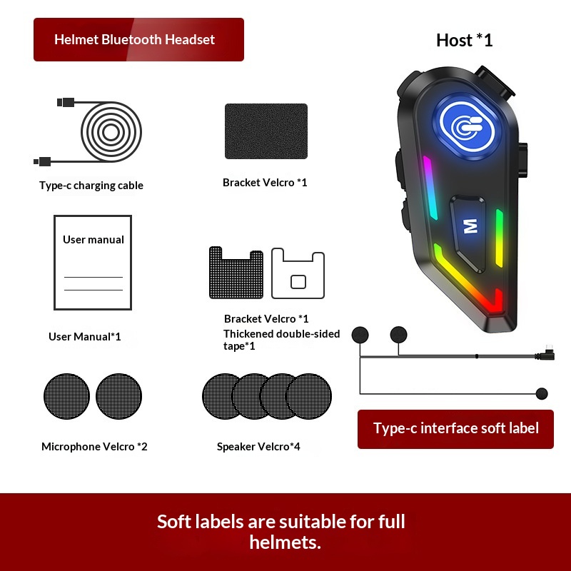 Motorcycle Helmet With Bluetooth Earphones And Water Resistance - Image 4
