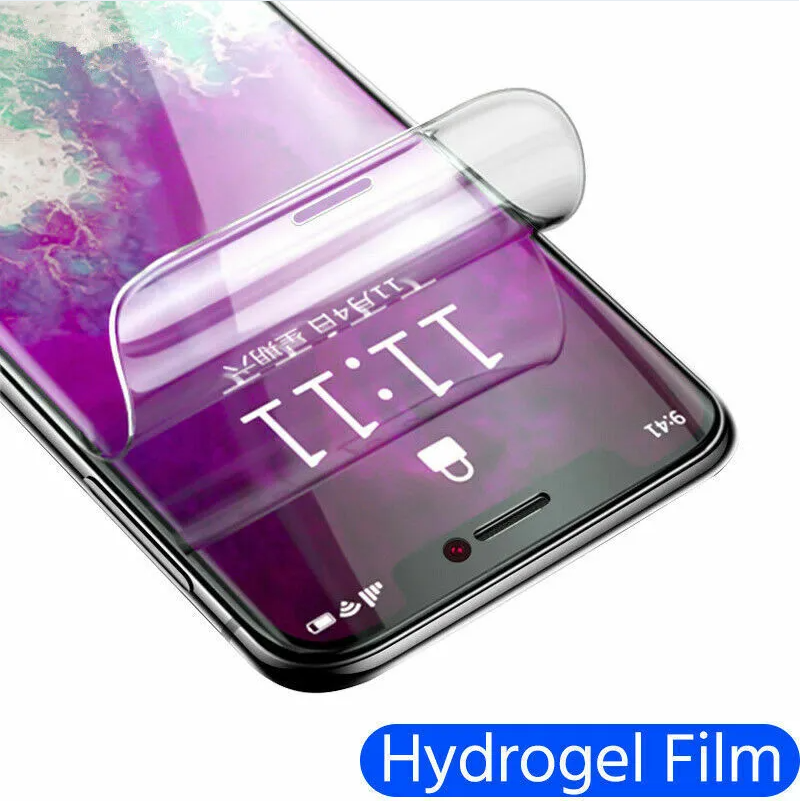 2PCS Hydrogel Screen Protector For 15 14 13 12 11 Pro Max SE X XS XR 8 7 - Image 3