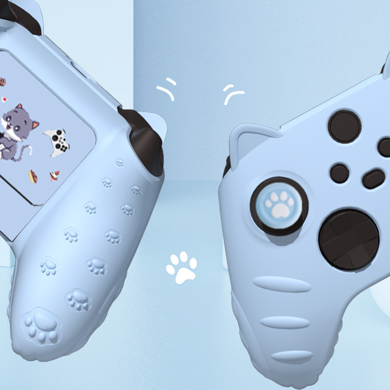 Cute Cat Ears All-inclusive Soft Shell Handle Silicon Rubber Sleeve - Image 4