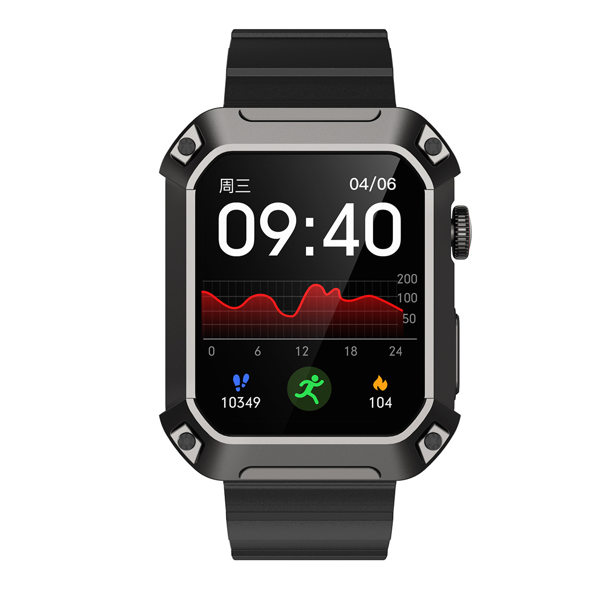Three-proof Heart Rate And Blood Pressure Sport Mode Smart Watch - Image 2