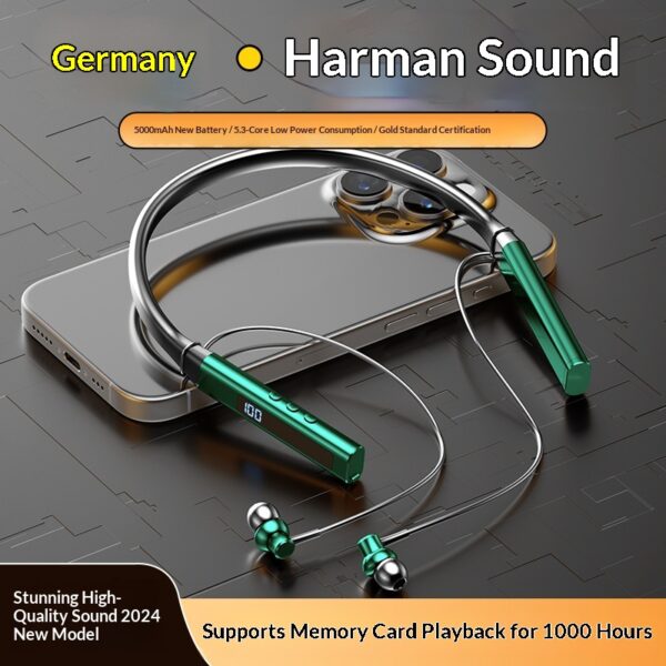 New In-ear Neckband Bluetooth Earbuds With Ultra-long Battery Life