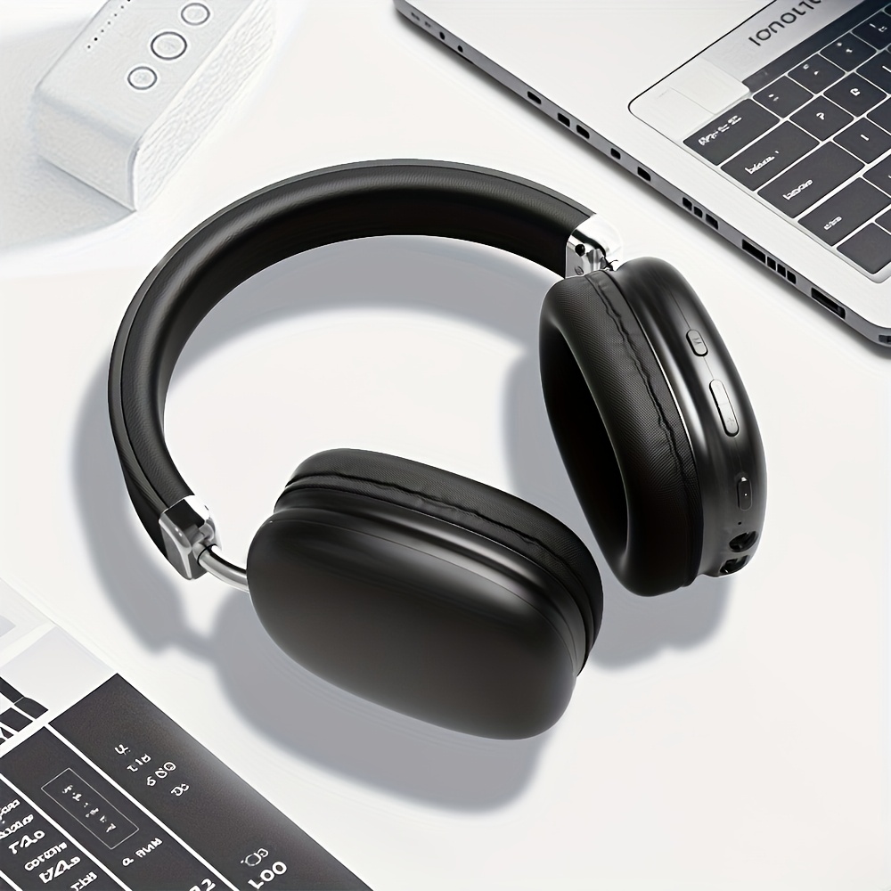 This Bluetooth Headset With A Microphone Offers A 40-hour Playback Time. It Is Retractable, Has High-quality Sound, And Features Soft Memory Ear Cups With Button Control. It Is Suitable For Music - Image 4