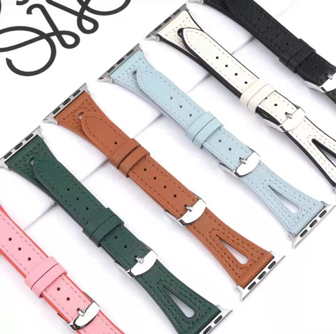 22mm Watch Strap Watch fFashion V Silicone Leather Strap - Image 2