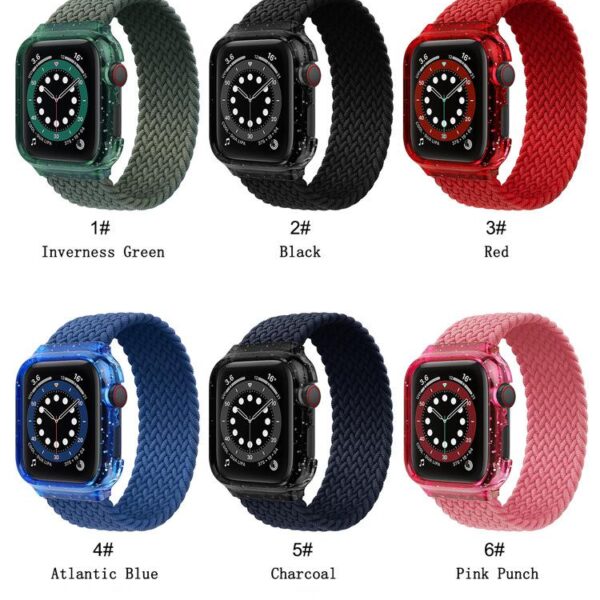 Woven PC one-piece frame watchband protective cover