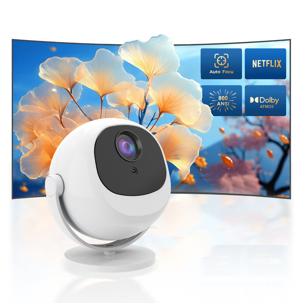 Smart Projector Android 11 Electric Focus Bluetooth 5G Dual-frequency HD - Image 3