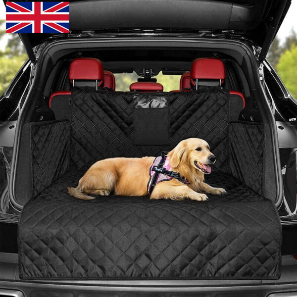 Premium Heavy Duty Quilted Car Boot Liner Trunk Pet Dogs Protector Retuned Set